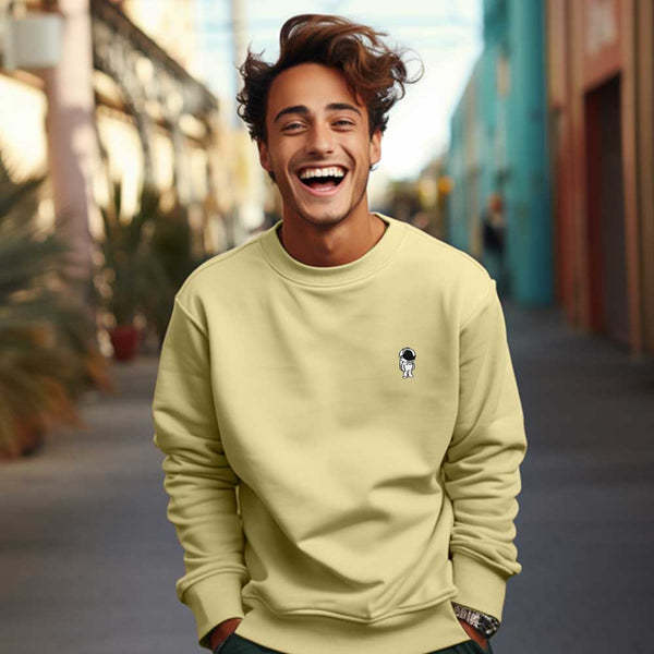 Dalix Dalix Astronaut Midweight Fleece Crewneck Sweatshirt