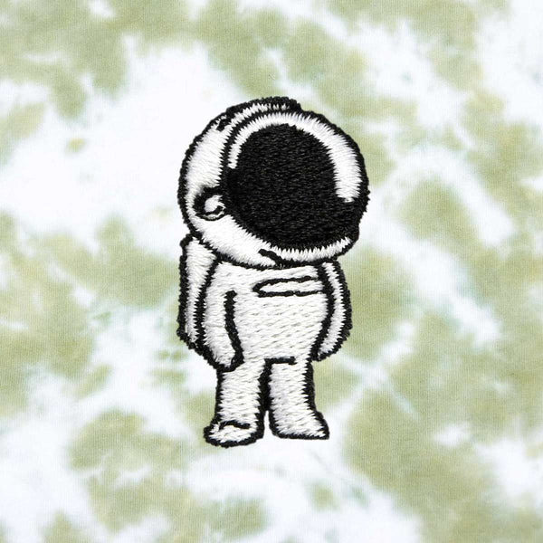Dalix Dalix Astronaut Midweight Fleece Tie Dye Crewneck Sweatshirt