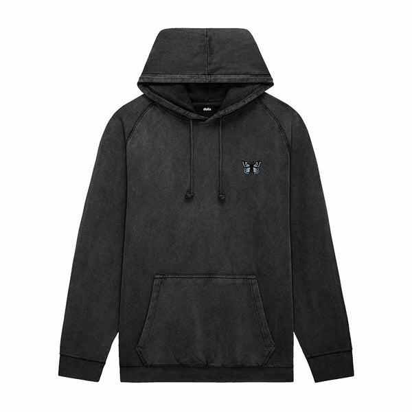 dalix Dalix Butterfly Midweight Fleece Mineral Washed Hoodie