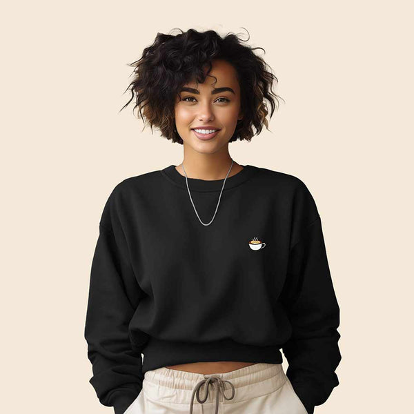 Dalix Dalix Cappuccino Midweight Fleece Relaxed Sweatshirt