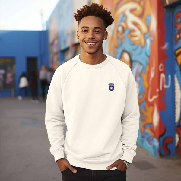 Dalix Dalix Classic NYC Coffee Cup Midweight Fleece Crewneck Sweatshirt