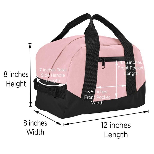 Dalix Dalix 12" Mini Small Duffel Bag Two Tone