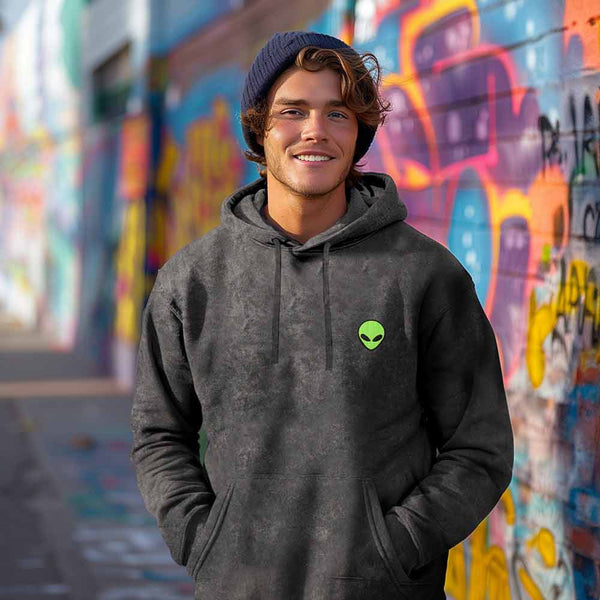Dalix Dalix Alien Mineral Wash Hoodie
