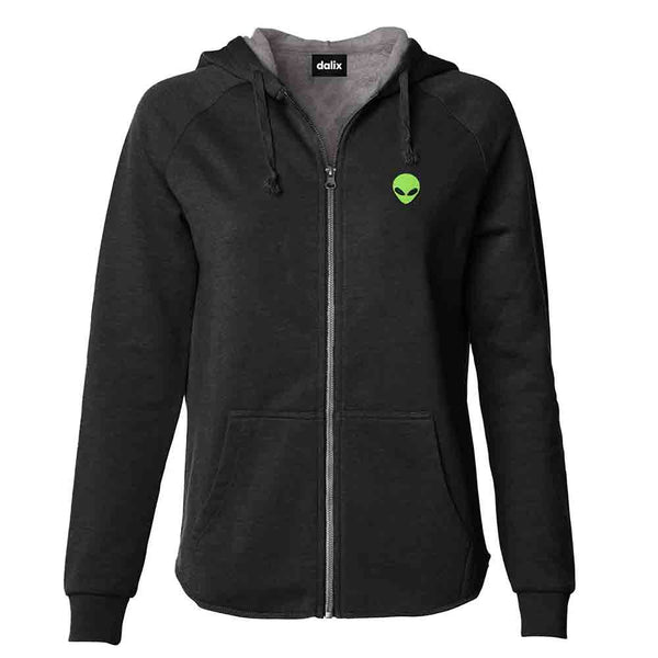Dalix Dalix Alien Washed Zip Hoodie