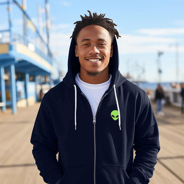 Dalix Dalix Alien Zip Hoodie