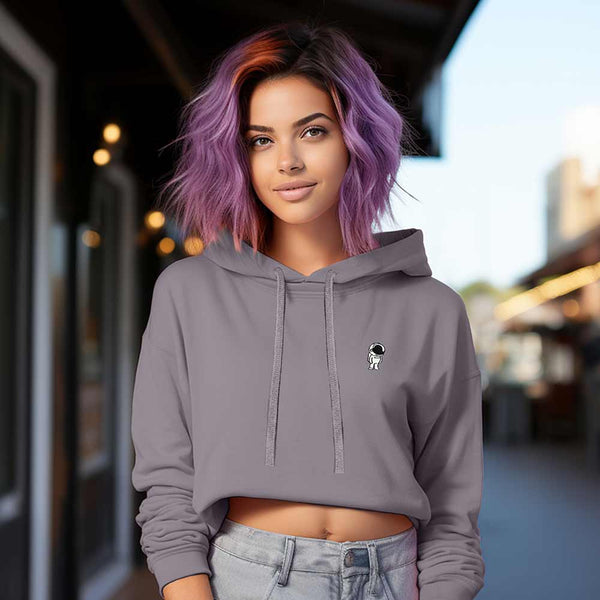 Dalix Dalix Astronaut Cropped Hoodie