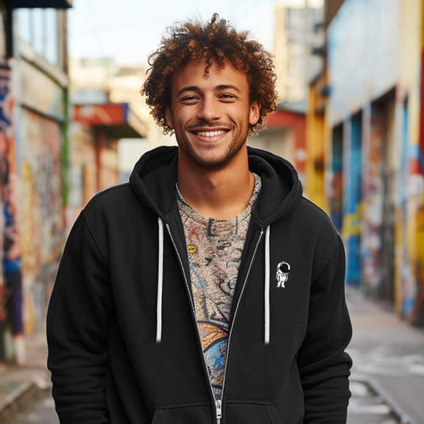 Dalix Dalix Astronaut Midweight Fleece Zip Hoodie
