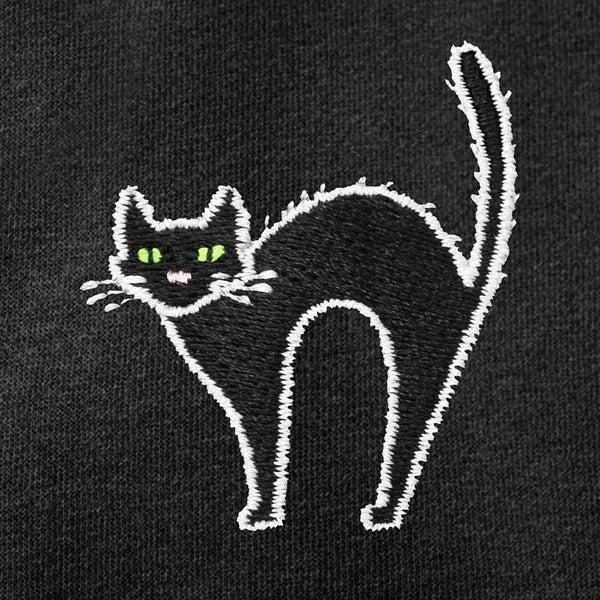 Dalix Dalix Black Cat Washed Zip Hoodie