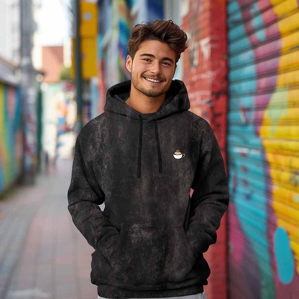 Dalix Dalix Cappuccino Mineral Wash Hoodie