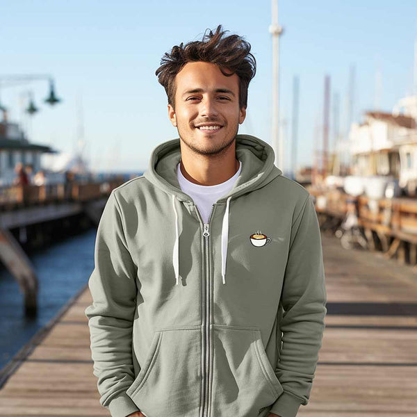 Dalix Dalix Cappuccino Zip Hoodie