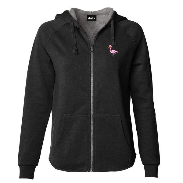 dalix Dalix Flamingo Washed Zip Hoodie