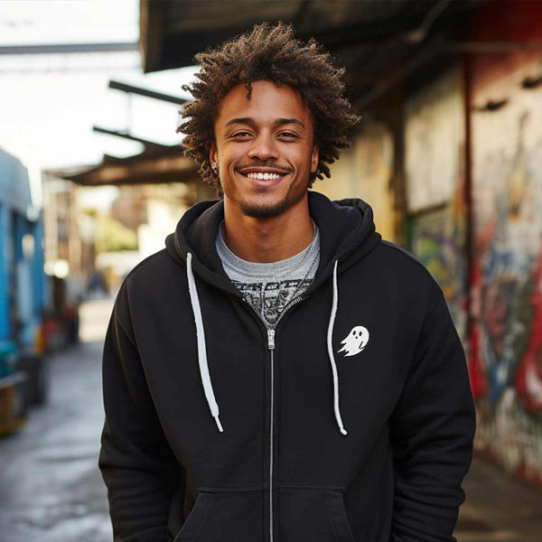 Dalix Dalix Ghost Midweight Fleece Zip Hoodie