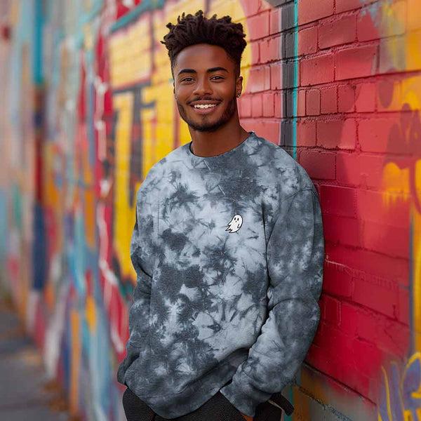 Dalix Dalix Ghost Tie Dye Sweatshirt
