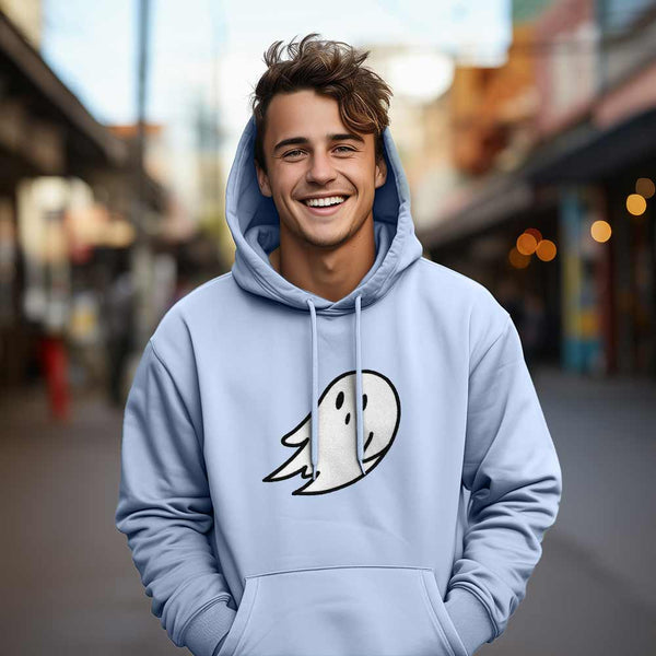 Dalix Dalix Giant Ghost Midweight Fleece Hoodie
