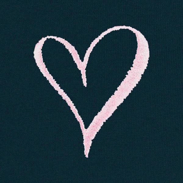 Dalix Dalix Heart Cropped Hoodie