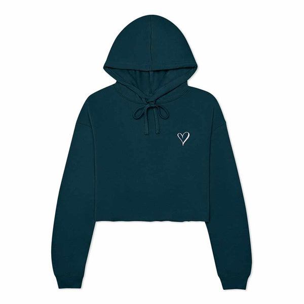 dalix Dalix Heart Cropped Hoodie