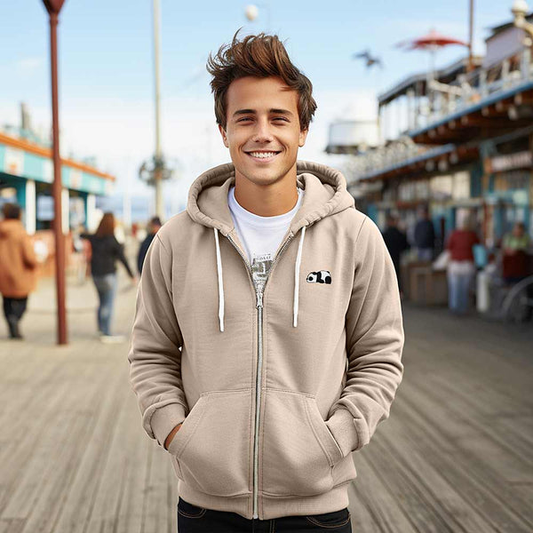 Dalix Dalix Panda Zip Hoodie