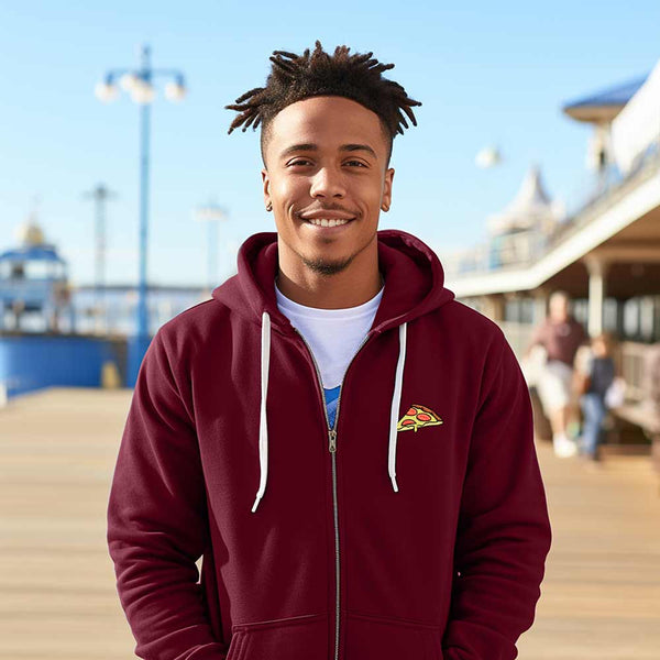 Dalix Dalix Pizza Zip Hoodie