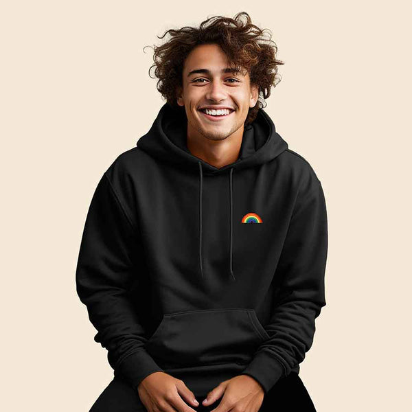 Dalix Dalix Rainbow Midweight Fleece Hoodie