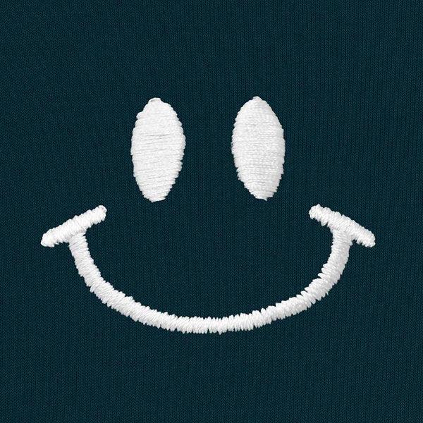 Dalix Dalix Smile Face Cropped Hoodie