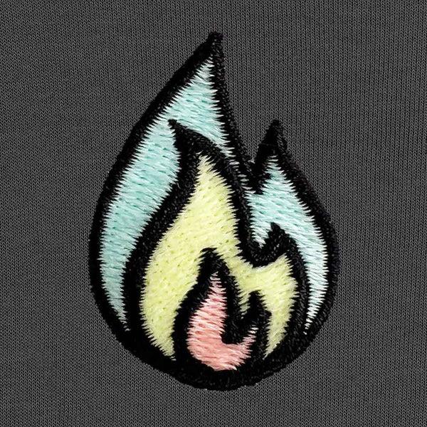 Dalix Dalix Fire Midweight Fleece Crewneck Sweatshirt (Glow In The Dark)