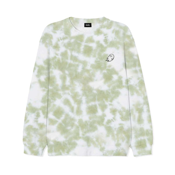 dalix Dalix Ghost Midweight Fleece Tie Dye Crewneck Sweatshirt