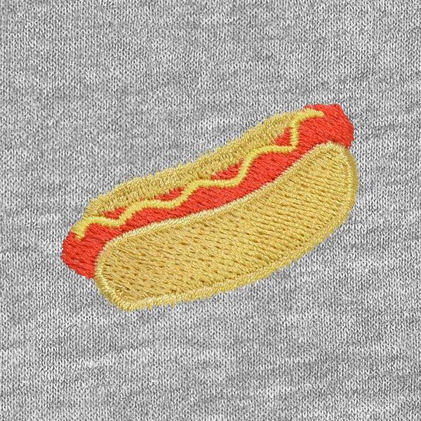 Dalix Dalix Hot Dog Midweight Fleece Cropped Zip Hoodie