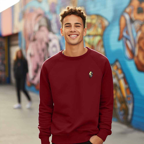Dalix Dalix Lightning Midweight Fleece Crewneck Sweatshirt (Glow In The Dark)