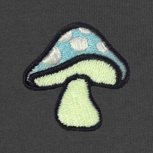 Dalix Dalix Mushroom Midweight Fleece Crewneck Sweatshirt (Glow In The Dark)