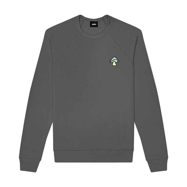 dalix Dalix Mushroom Midweight Fleece Crewneck Sweatshirt (Glow in the Dark)