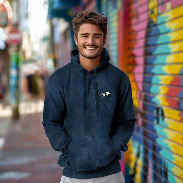 Dalix Dalix Panda Midweight Fleece Mineral Wash Hoodie