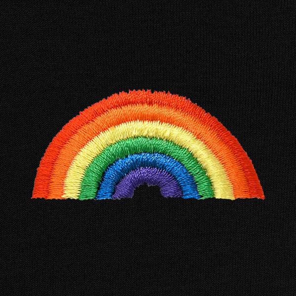 Dalix Dalix Rainbow Midweight Fleece Cropped Hoodie