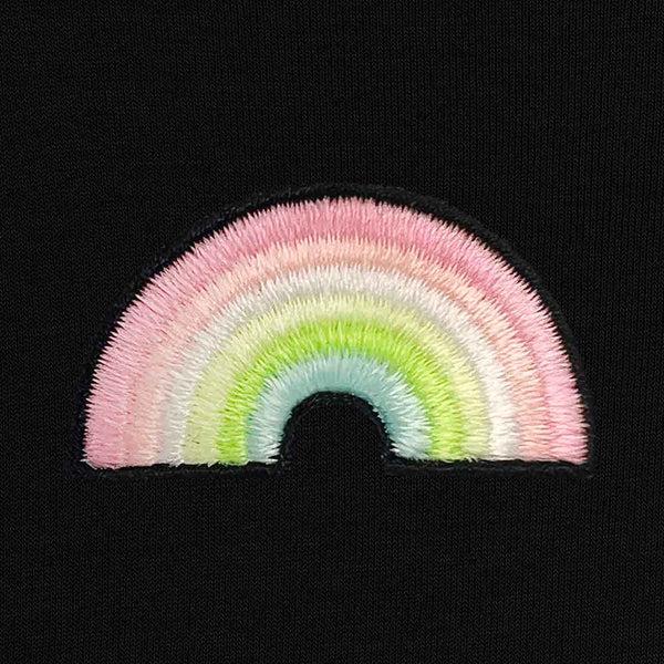 Dalix Dalix Rainbow Midweight Fleece Cropped Hoodie (Glow In The Dark)