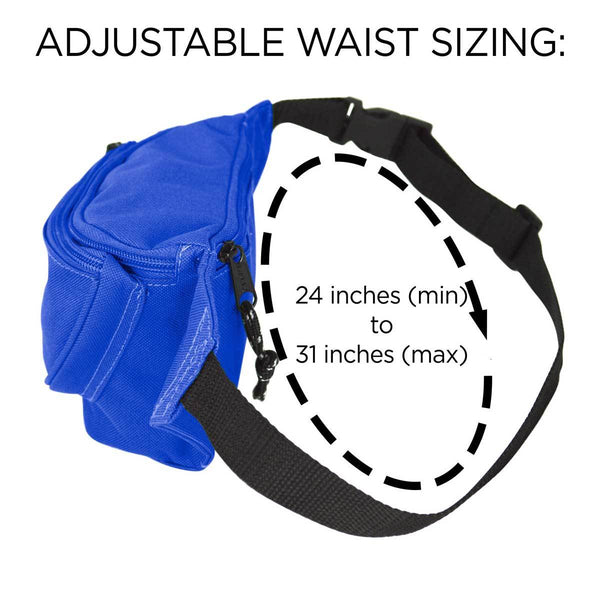 Dalix Dalix Small Fanny Pack Waist Pouch Travel Belt (24"-31")