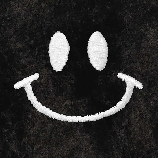 Dalix Dalix Smile Face Midweight Fleece Mineral Wash Hoodie