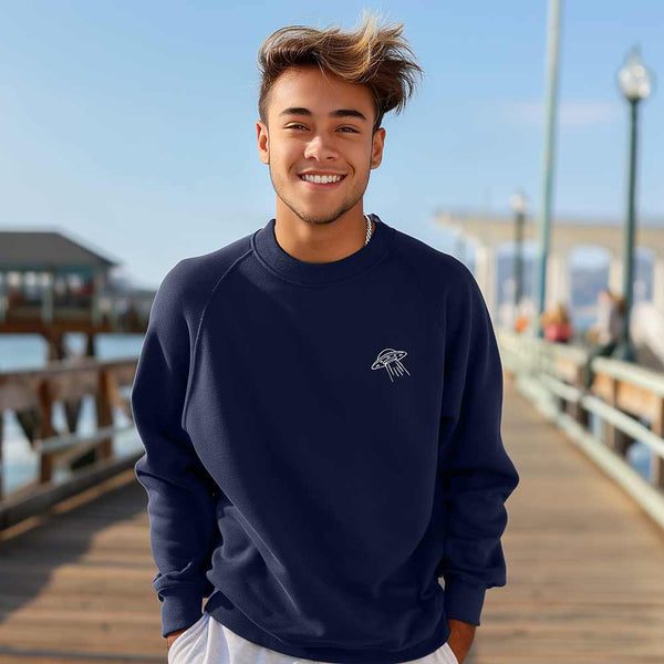 Dalix Dalix UFO Midweight Fleece Crewneck Sweatshirt