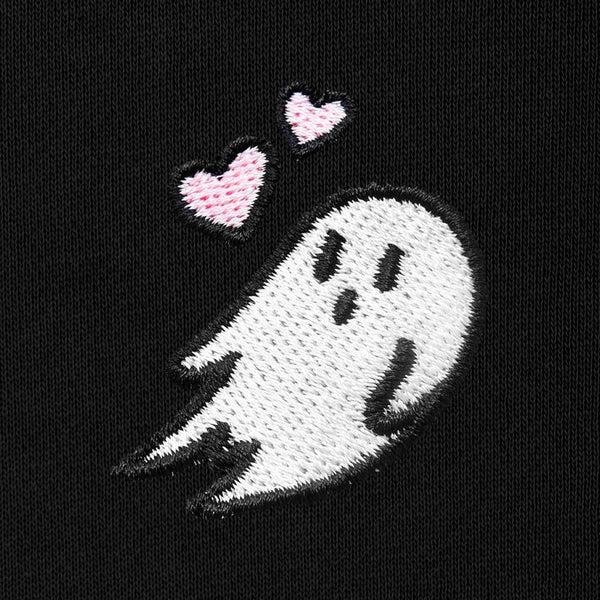 Dalix Dalix Womens Heartly Ghost Midweight Fleece Relaxed Hooded Sweatshirt