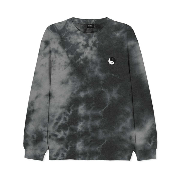 dalix Dalix YinYang Midweight Fleece Tie Dye Crewneck Sweatshirt