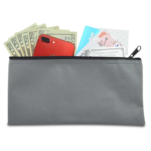 Dalix Dalix Zippered Money Pouch Bank Bag Security Deposit Bags Assorted Colors 6 Pack