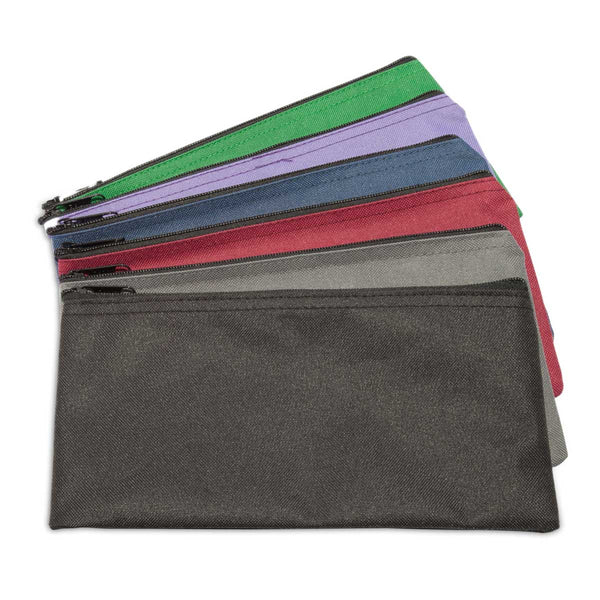 dalix Dalix Zippered Money Pouch Bank Bag Security Deposit Bags Assorted Colors 6 Pack