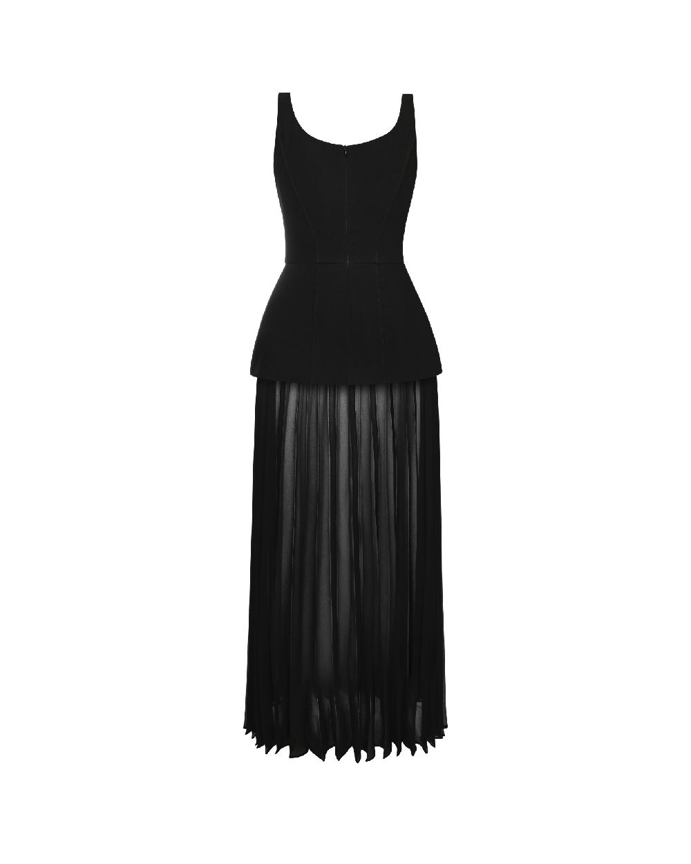 Dalood Black Dress W/Pleats