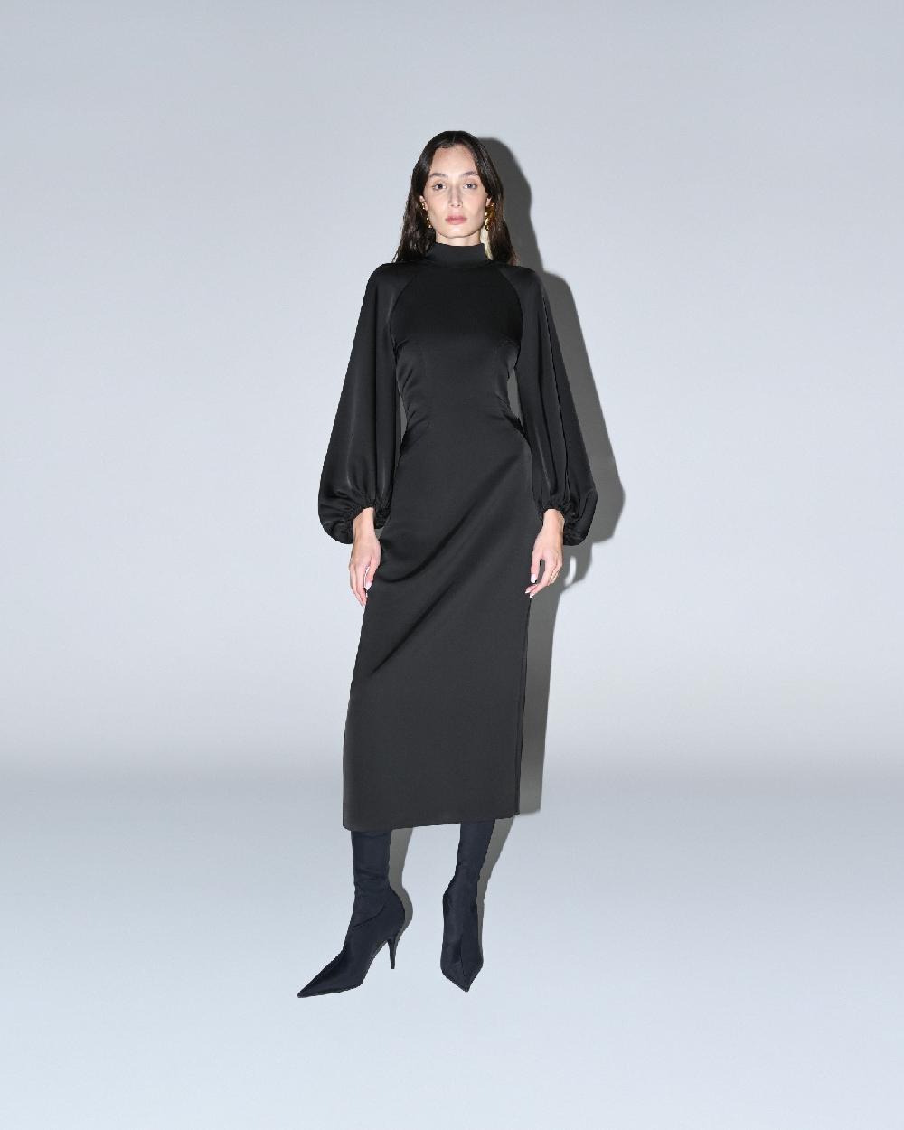 Dalood Black Midi Dress