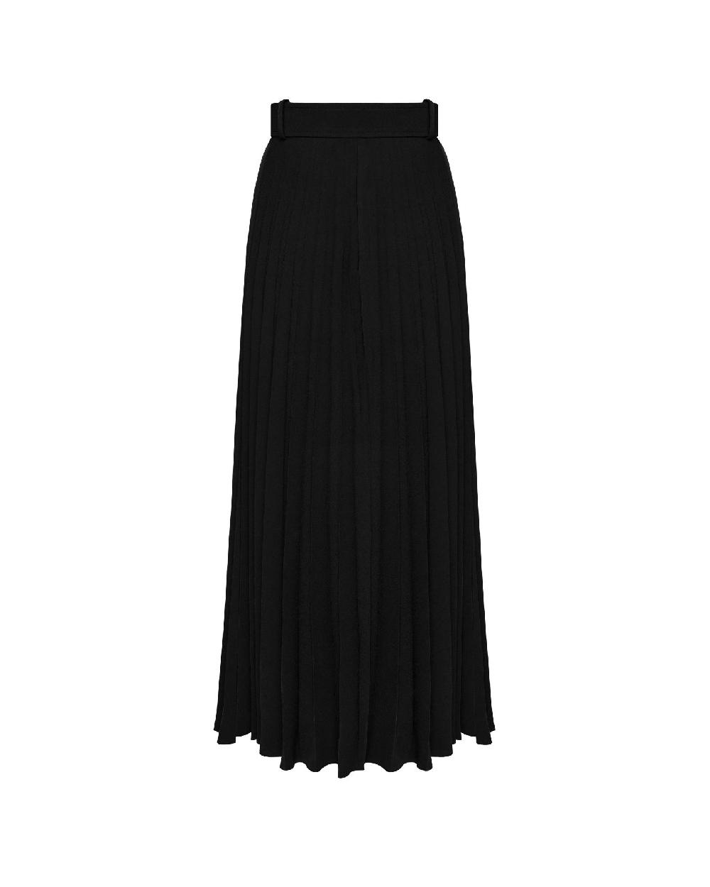 Dalood Black Pleated Skirt