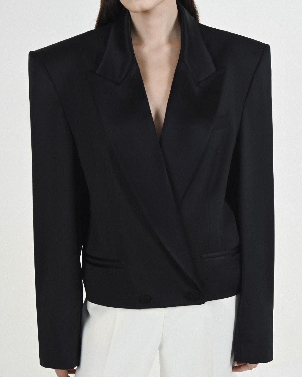 Dalood Black Wool Blazer