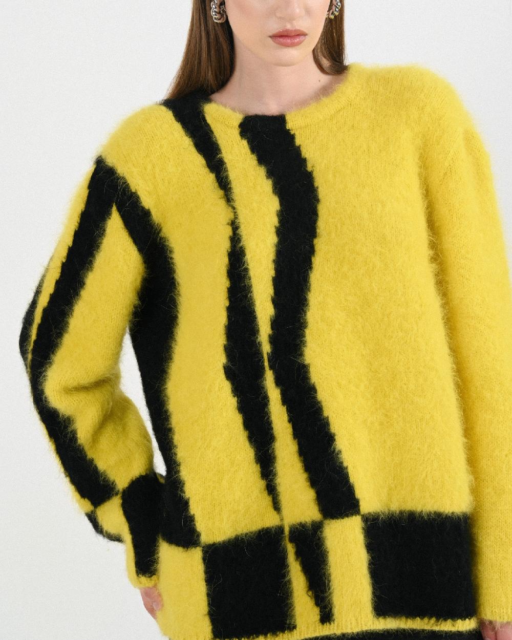 Dalood Black & Yellow Sweater