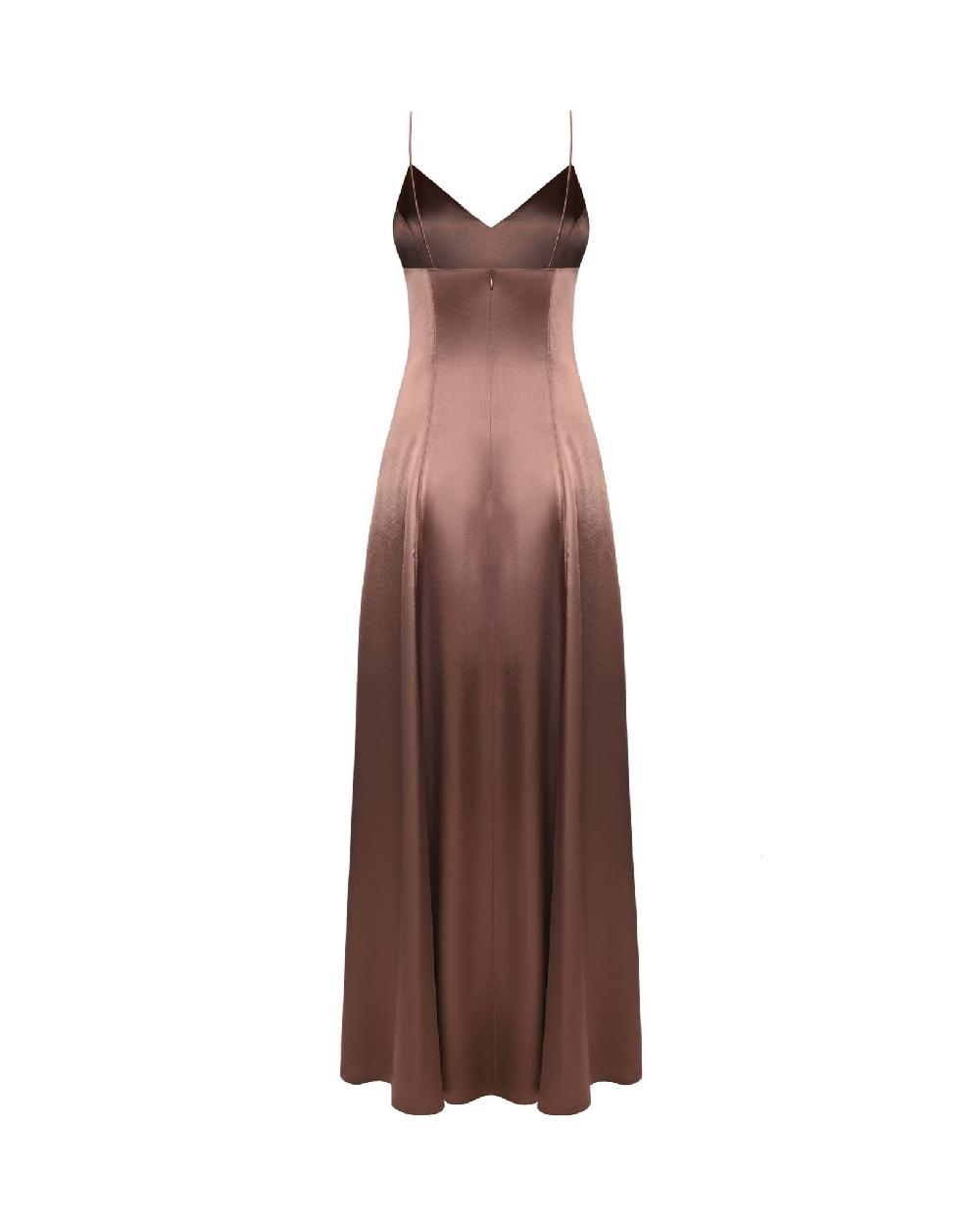 Dalood Brown Slip Dress