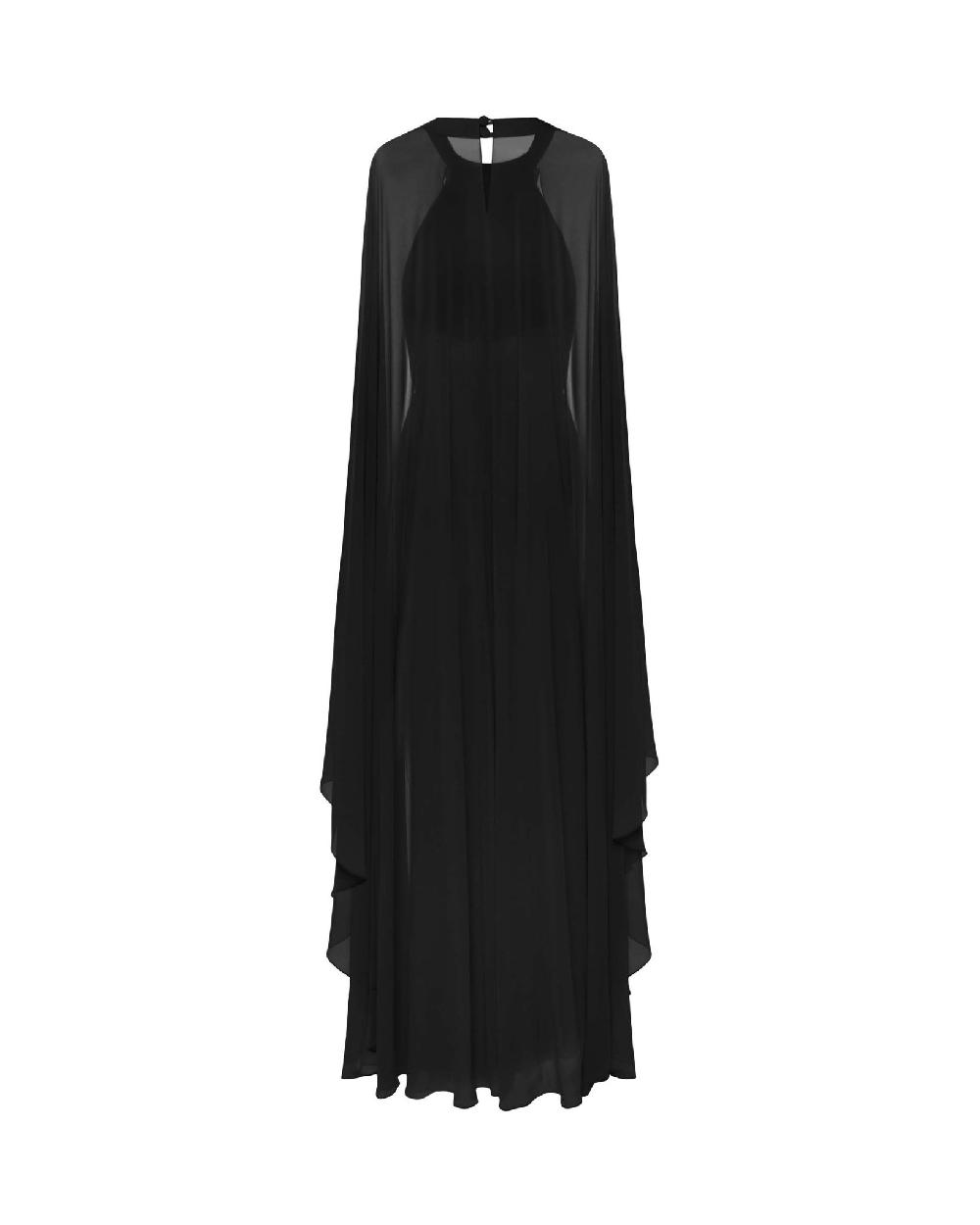 Dalood Chiffon Cape Dress