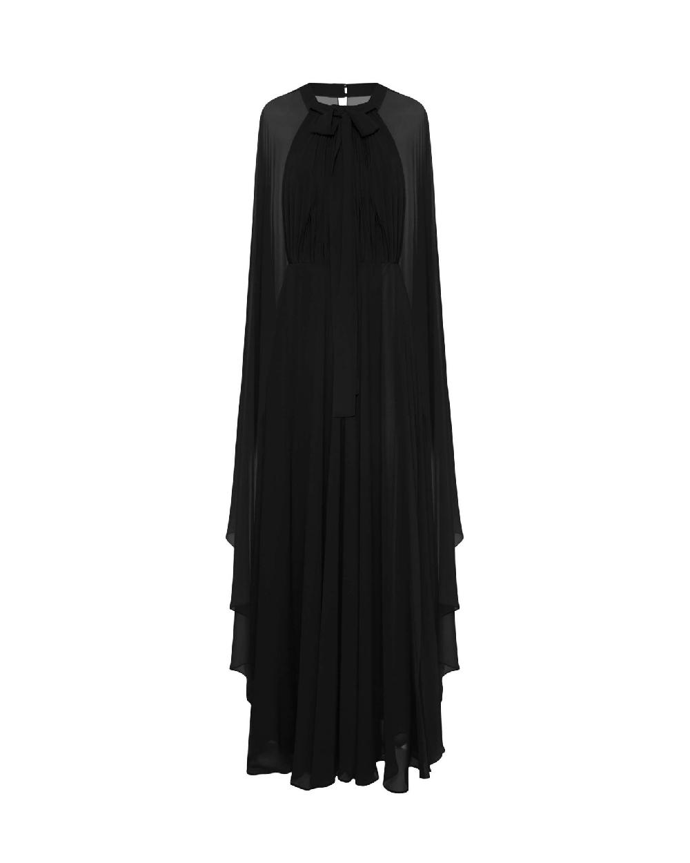 dalood Chiffon Cape Dress