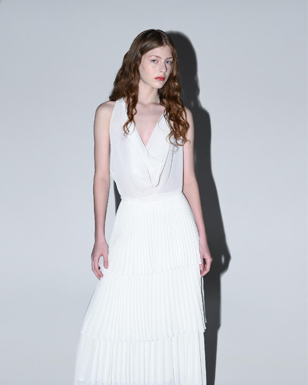 Dalood Chiffon White Top