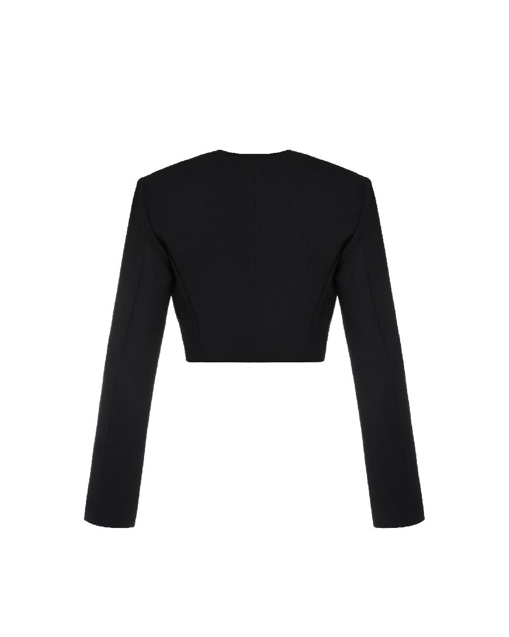 Dalood Cropped Black And White Blazer